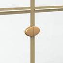 vidaXL Nyitott zuhanyfal Aranyszínű és átlátszó 100 x 190 cm