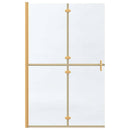 vidaXL Nyitott zuhanyfal Aranyszínű és átlátszó 120 x 190 cm