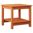 vidaXL Dohányzóasztal Viaszbarna 50 x 50 x 45 cm Tömör fenyőfa