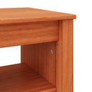 vidaXL Cipőpad polcokkal Viaszbarna 160 x 36.5 x 50 cm Tömör fenyőfa