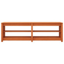 vidaXL Cipőpad polcokkal Viaszbarna 160 x 36.5 x 50 cm Tömör fenyőfa