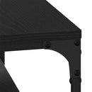 vidaXL Dohányzóasztal Fekete tölgy 81 x 50 x 40 cm Faanyag