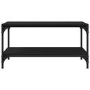 vidaXL Dohányzóasztal Fekete tölgy 81 x 50 x 40 cm Faanyag