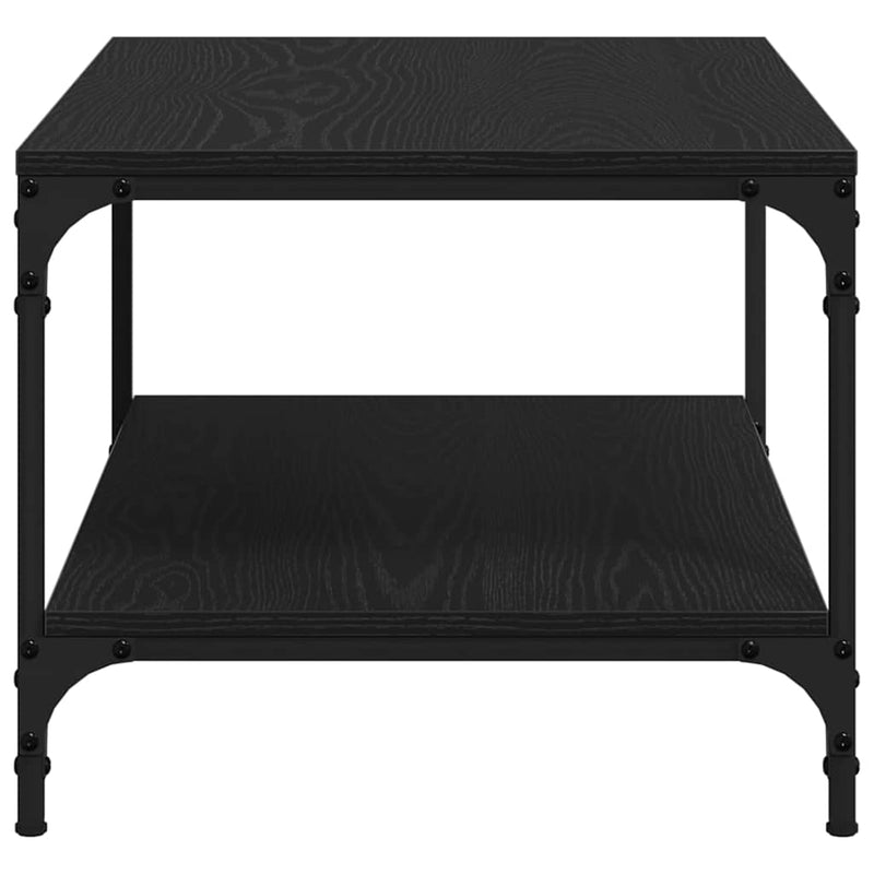 vidaXL Dohányzóasztal Musta tammi 80 x 50 x 40 cm Faanyag