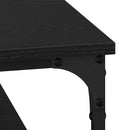 vidaXL Dohányzóasztal Musta tammi 80 x 80 x 40 cm Faanyag