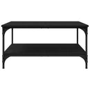 vidaXL Dohányzóasztal Musta tammi 80 x 80 x 40 cm Faanyag