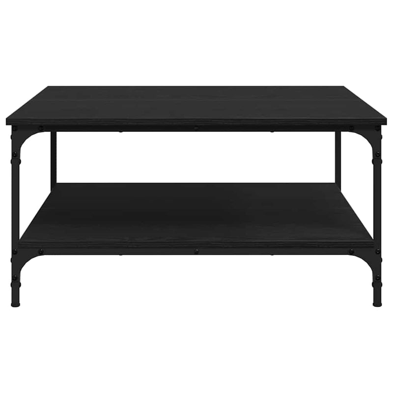 vidaXL Dohányzóasztal Musta tammi 80 x 80 x 40 cm Faanyag