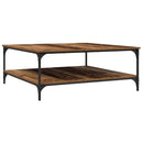 vidaXL Dohányzóasztal Régi fa 100 x 100 x 40 cm Faanyag