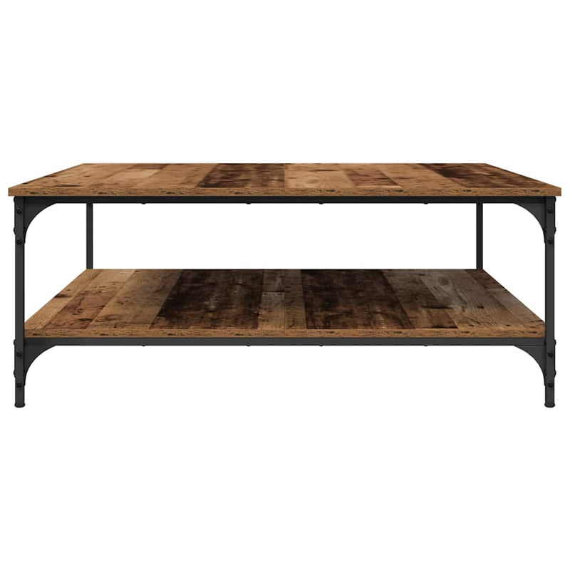 vidaXL Dohányzóasztal Régi fa 100 x 100 x 40 cm Faanyag