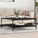 vidaXL Dohányzóasztal Musta tammi 100 x 100 x 40 cm Faanyag