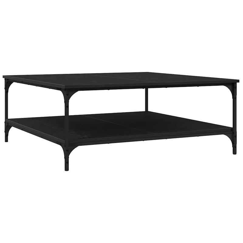 vidaXL Dohányzóasztal Musta tammi 100 x 100 x 40 cm Faanyag