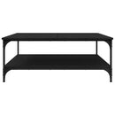 vidaXL Dohányzóasztal Musta tammi 100 x 100 x 40 cm Faanyag