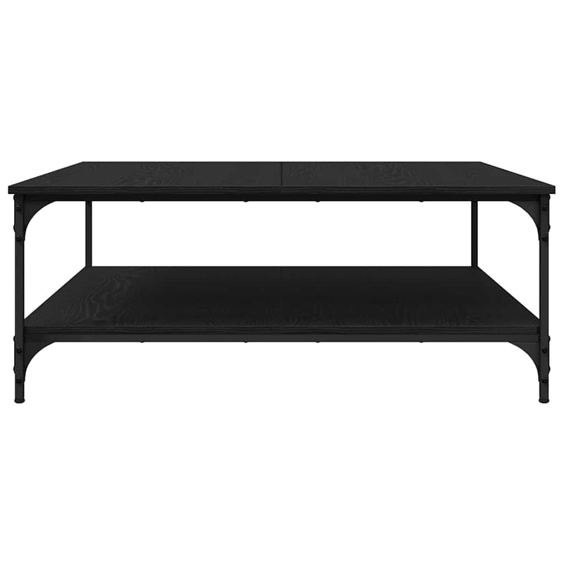 vidaXL Dohányzóasztal Musta tammi 100 x 100 x 40 cm Faanyag