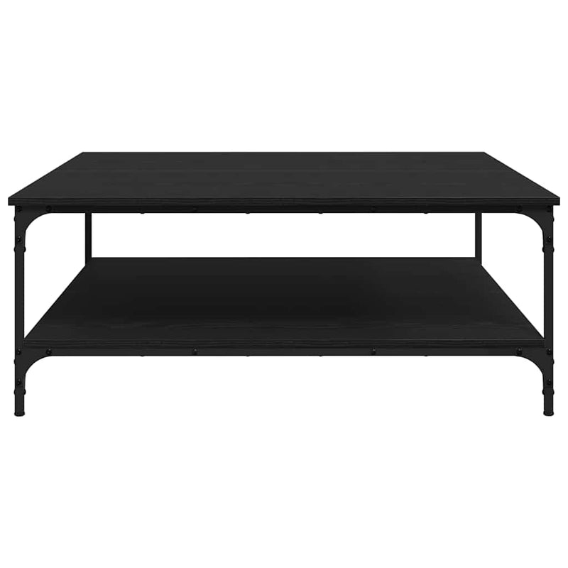 vidaXL Dohányzóasztal Musta tammi 100 x 100 x 40 cm Faanyag