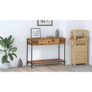 vidaXL Konzolasztal Egyéb Régi fa 100 x 34.5 x 75 cm Faanyag