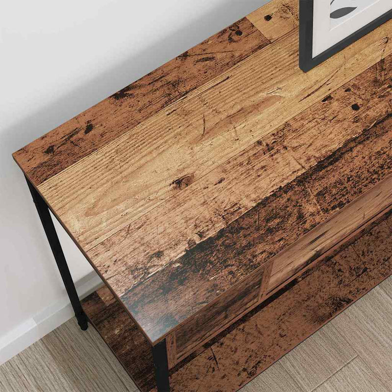vidaXL Konzolasztal Other Régi fa 100 x 34.5 x 75 cm Faanyag