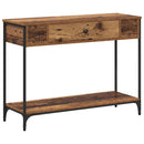 vidaXL Konzolasztal Egyéb Régi fa 100 x 34.5 x 75 cm Faanyag