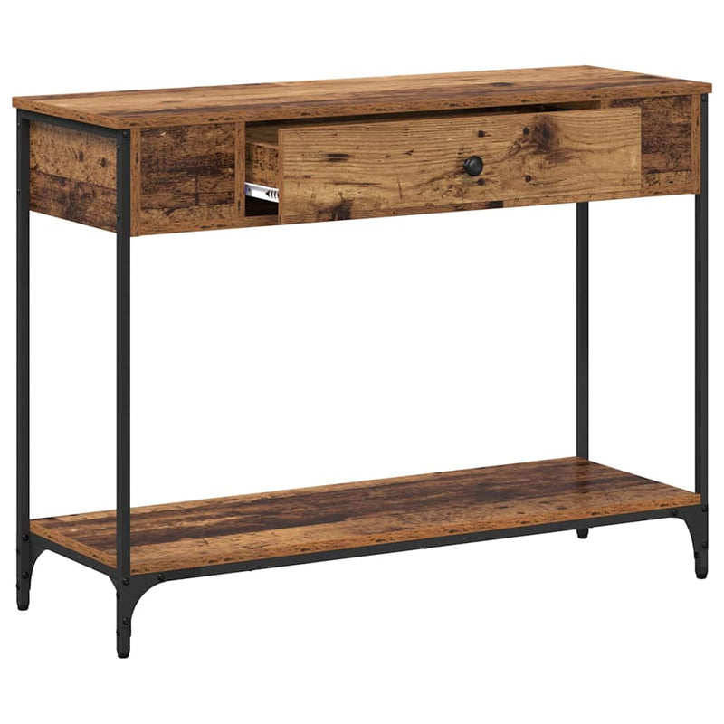 vidaXL Konzolasztal Egyéb Régi fa 100 x 34.5 x 75 cm Faanyag