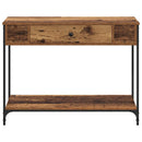 vidaXL Konzolasztal Egyéb Régi fa 100 x 34.5 x 75 cm Faanyag