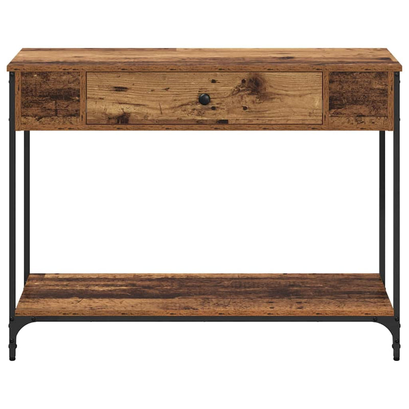 vidaXL Konzolasztal Other Régi fa 100 x 34.5 x 75 cm Faanyag