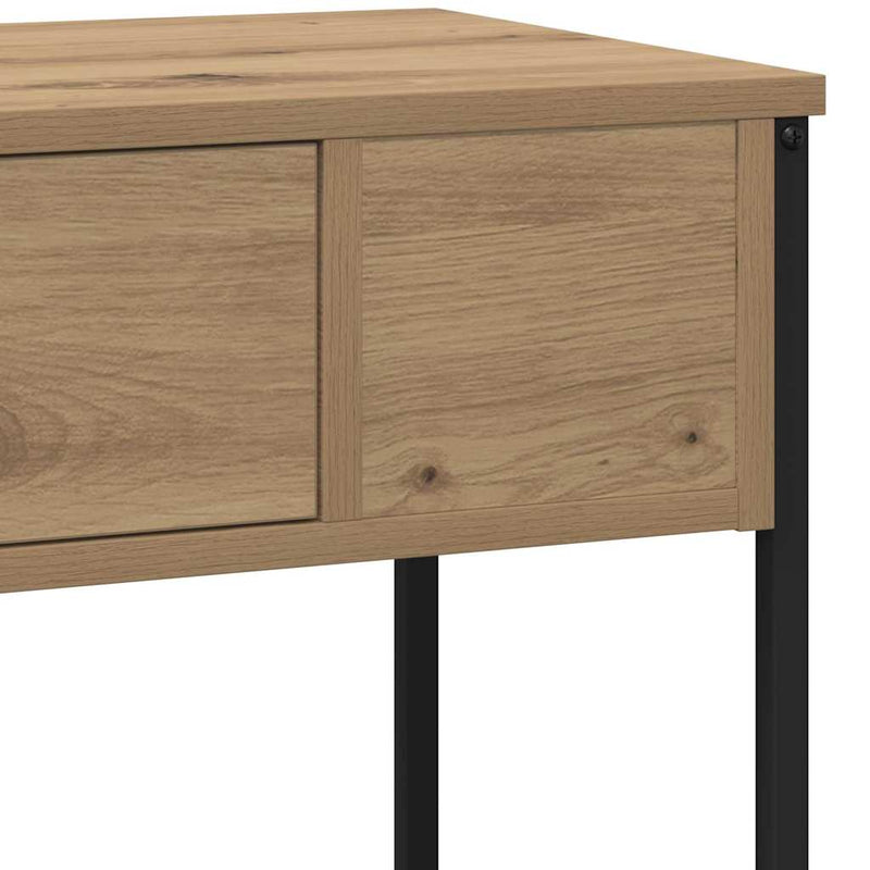 vidaXL Konzolasztal Other kézműves tölgy 100 x 34.5 x 75 cm Faanyag