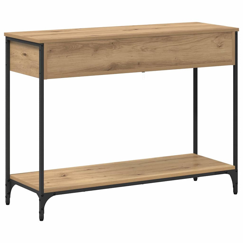 vidaXL Konzolasztal Other kézműves tölgy 100 x 34.5 x 75 cm Faanyag