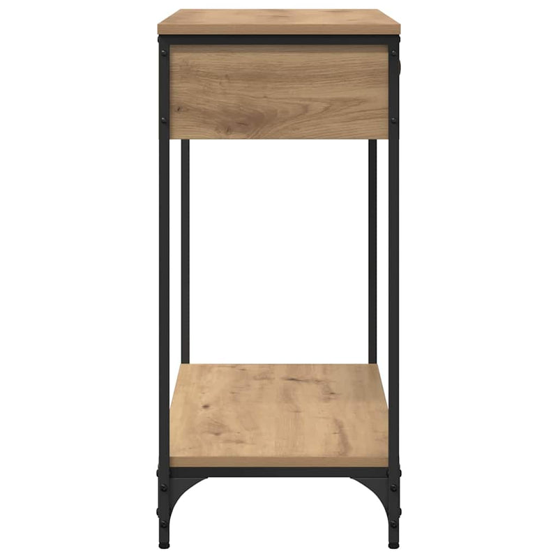 vidaXL Konzolasztal Other kézműves tölgy 100 x 34.5 x 75 cm Faanyag
