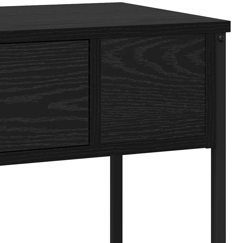vidaXL Konzolasztal Other Musta tammi 100 x 34.5 x 75 cm Faanyag