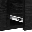 vidaXL Konzolasztal Egyéb Musta tammi 100 x 34.5 x 75 cm Faanyag