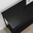 vidaXL Konzolasztal Egyéb Musta tammi 100 x 34.5 x 75 cm Faanyag