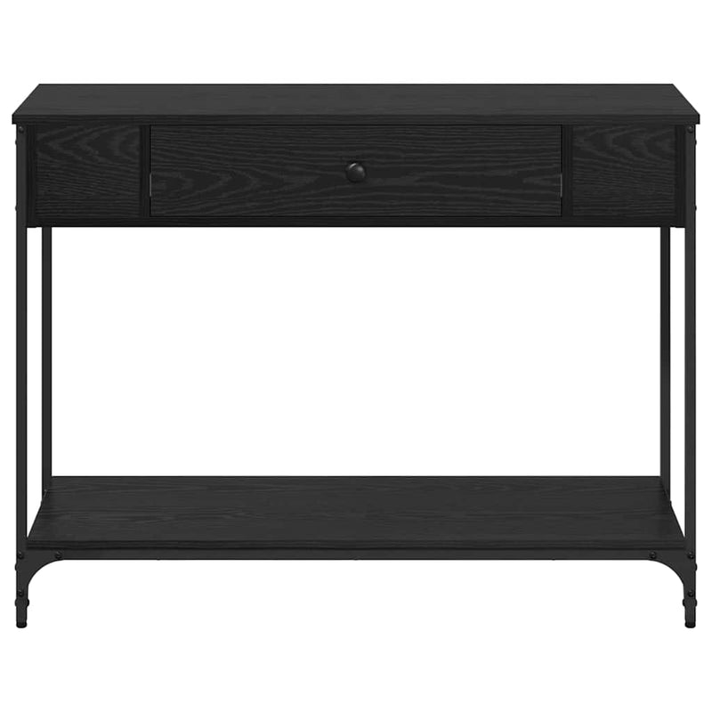 vidaXL Konzolasztal Other Musta tammi 100 x 34.5 x 75 cm Faanyag
