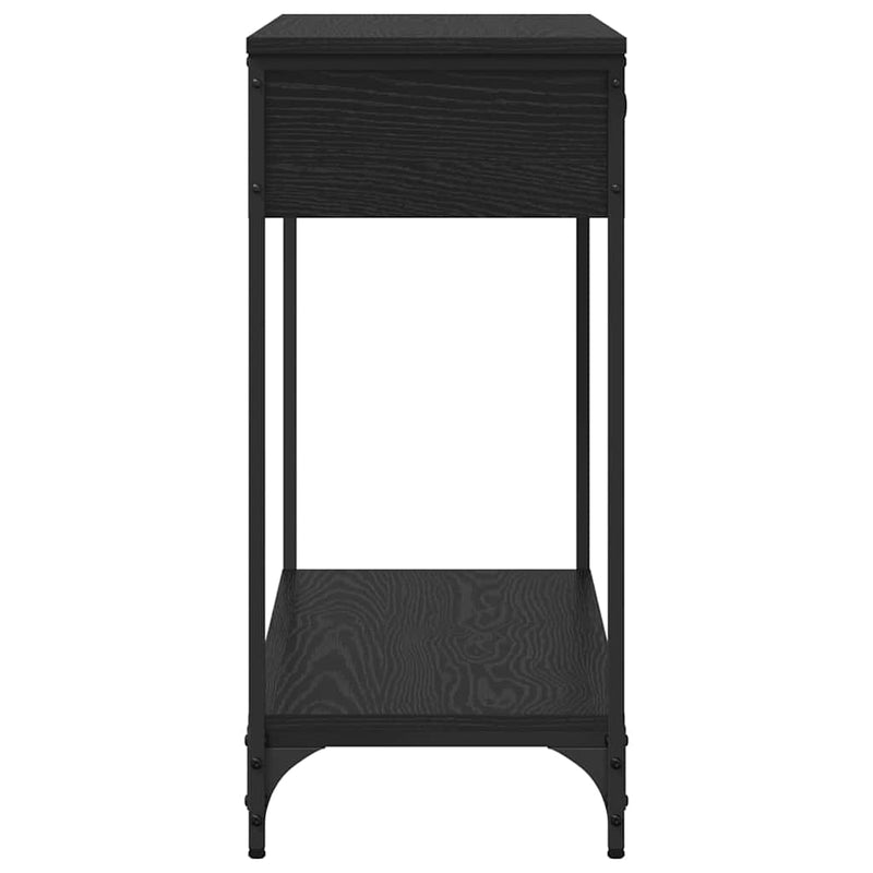 vidaXL Konzolasztal Other Musta tammi 100 x 34.5 x 75 cm Faanyag