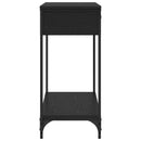vidaXL Konzolasztal Egyéb Musta tammi 100 x 34.5 x 75 cm Faanyag