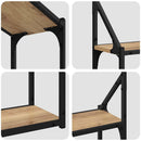 vidaXL Falpolc polcokkal kézműves tölgy 60 x 21 x 51 cm Faanyag
