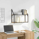 vidaXL Falpolc polcokkal kézműves tölgy 60 x 21 x 51 cm Faanyag