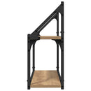 vidaXL Falpolc polcokkal kézműves tölgy 60 x 21 x 51 cm Faanyag