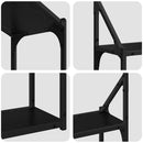 vidaXL Falpolc polcokkal tárolóval Musta tammi 60 x 21 x 51 cm Faanyag