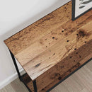 vidaXL Konzolasztal polcokkal Régi fa 101 x 30.5 x 75 cm Faanyag