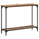 vidaXL Konzolasztal polcokkal Régi fa 101 x 30.5 x 75 cm Faanyag