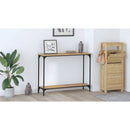 vidaXL Konzolasztal kézműves tölgy 101 x 30.5 x 75 cm Faanyag