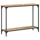 vidaXL Konzolasztal kézműves tölgy 101 x 30.5 x 75 cm Faanyag