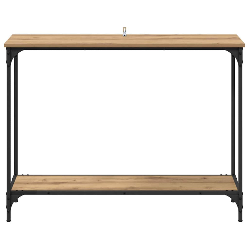 vidaXL Konzolasztal kézműves tölgy 101 x 30.5 x 75 cm Faanyag