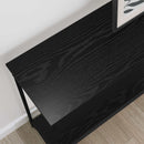 vidaXL Konzolasztal Musta tammi 101 x 30.5 x 75 cm Szerelt fa