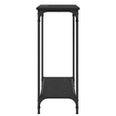 vidaXL Konzolasztal Musta tammi 101 x 30.5 x 75 cm Szerelt fa