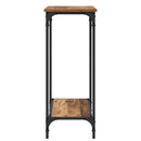 vidaXL Konzolasztal polcokkal Régi fa 75 x 30.5 x 75 cm Faanyag