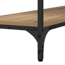 vidaXL Konzolasztal kézműves tölgy 100 x 29 x 75 cm Szerelt fa
