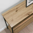 vidaXL Konzolasztal kézműves tölgy 100 x 29 x 75 cm Szerelt fa
