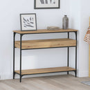 vidaXL Konzolasztal kézműves tölgy 100 x 29 x 75 cm Szerelt fa