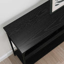 vidaXL Konzolasztal Musta tammi 100 x 29 x 75 cm Szerelt fa