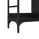 vidaXL Széf Fekete tölgy 102 x 32 x 73,5 cm